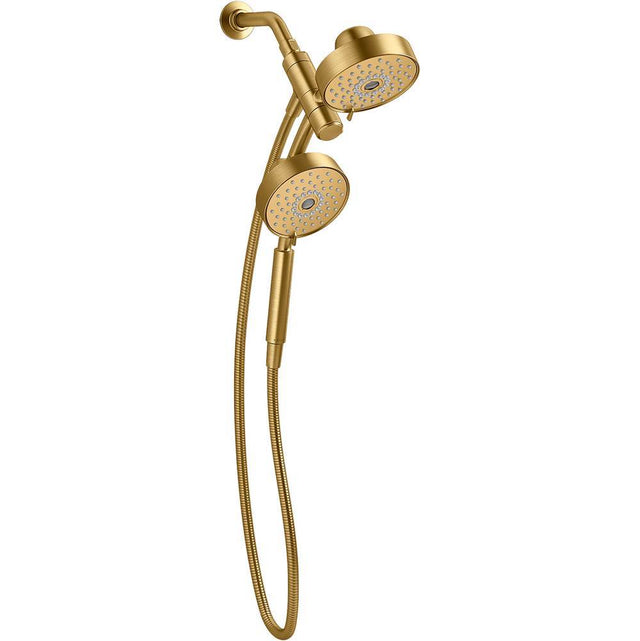 Kohler - Purist 2-in-1 multifunction 1.75 gpm shower combo kit - Vibrant Brushed Moderne Brass