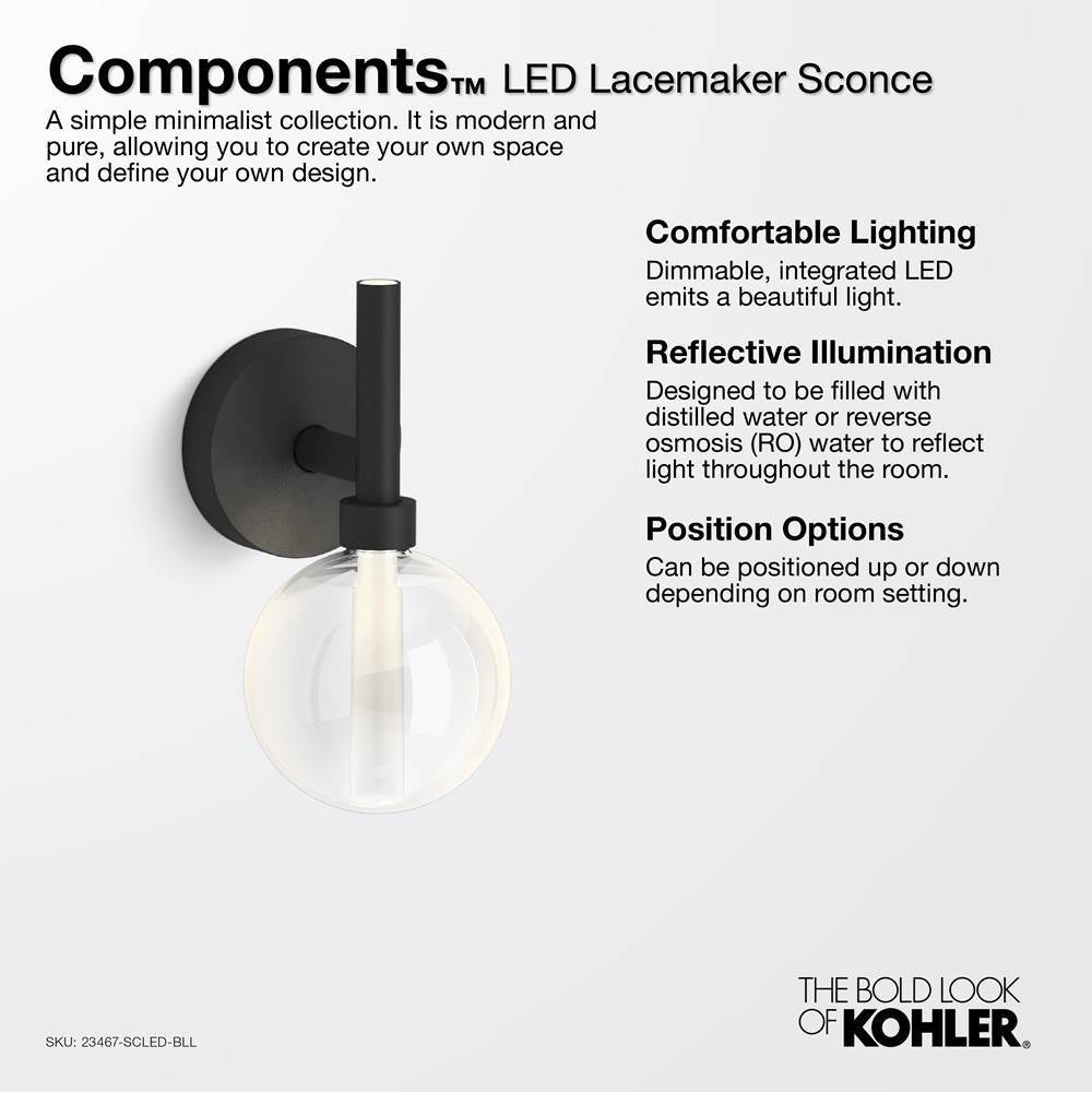 ComponentsE One-light LED lacemaker sconce