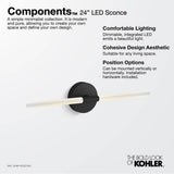 ComponentsE Two-light LED sconce