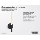 ComponentsE One-light LED sconce