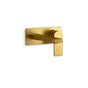 Kohler - Parallel Wall-mount single-handle bathroom sink faucet, 1.2 gpm - Vibrant Brushed Moderne Brass