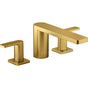 Kohler - Parallel Deck-mount bath faucet - Vibrant Brushed Moderne Brass