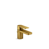 Kohler - Parallel Low single-handle bathroom sink faucet, 1.2 gpm - Vibrant Brushed Moderne Brass