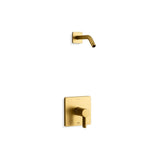 Kohler - Parallel Rite-Temp shower trim kit, without showerhead - Vibrant Brushed Moderne Brass