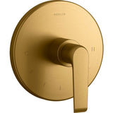 Kohler - Avid MasterShower temperature control valve trim - Vibrant Brushed Moderne Brass