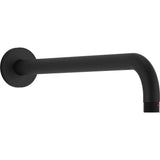 Kohler - Statement 15-1/2'' wall-mount single-function rainhead arm and flange - Matte Black
