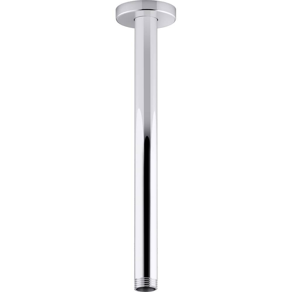Kohler - Statement 12'' ceiling-mount single-function rainhead arm and flange - Polished Chrome