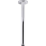 Kohler - Statement 12'' ceiling-mount single-function rainhead arm and flange - Polished Chrome