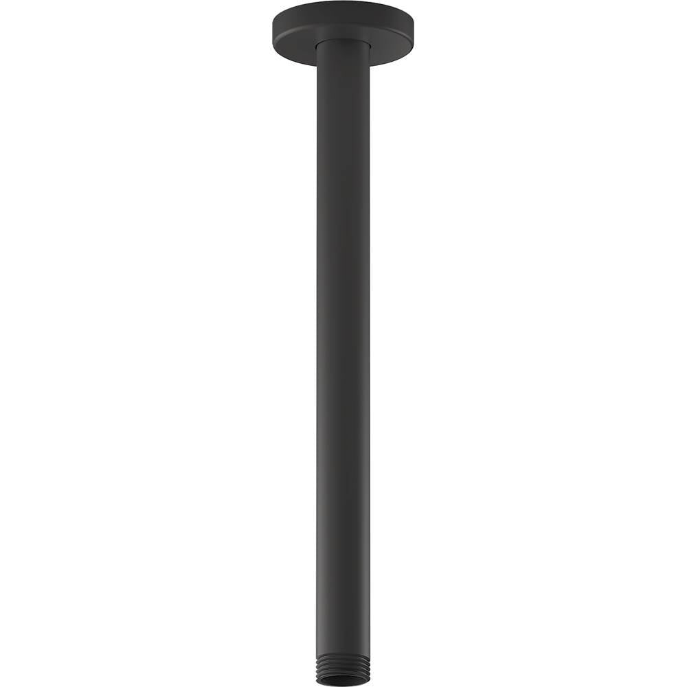 Kohler - Statement 12'' ceiling-mount single-function rainhead arm and flange - Matte Black