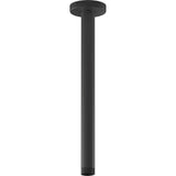 Kohler - Statement 12'' ceiling-mount single-function rainhead arm and flange - Matte Black