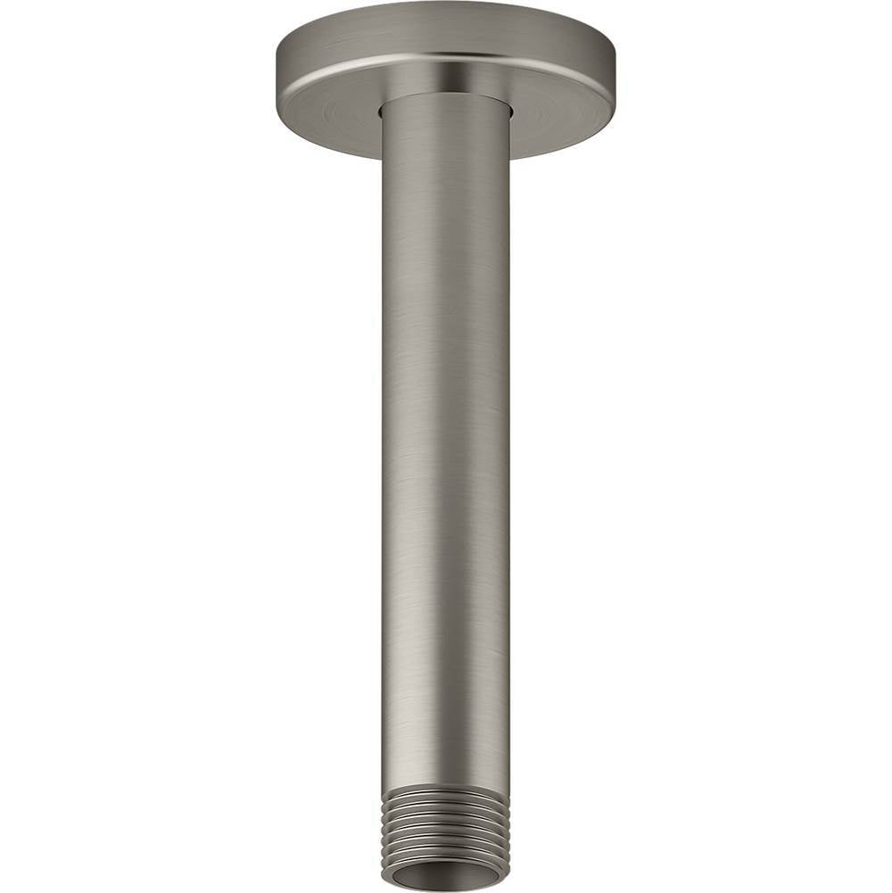 Kohler - Statement 6'' ceiling-mount single-function rainhead arm and flange - Vibrant Brushed Nickel