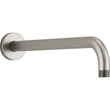 Kohler - Statement 15-1/2'' wall-mount single-function rainhead arm and flange - Vibrant Brushed Nickel