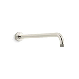 Statement 19'' wall-mount single-function rainhead arm and flange