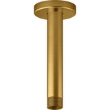 Kohler - Statement 6'' ceiling-mount single-function rainhead arm and flange - Vibrant Brushed Moderne Brass