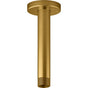 Kohler - Statement 6'' ceiling-mount single-function rainhead arm and flange - Vibrant Brushed Moderne Brass
