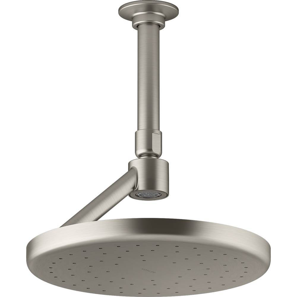 Kohler - Statement Open Rain iconic round 9'' single-function rainhead, 1.75 gpm - Vibrant Brushed Nickel