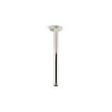 Statement 12'' ceiling-mount single-function rainhead arm and flange