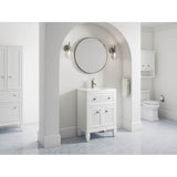 Hearthaven 24'' bathroom vanity cabinet with sink and quartz top