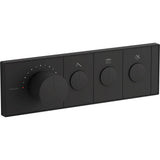 Kohler - Anthem Three-outlet recessed mechanical thermostatic valve control - Matte Black