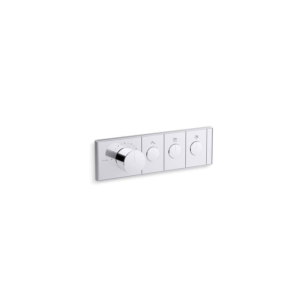 Kohler - Anthem Three-outlet recessed mechanical thermostatic valve control - Vibrant Titanium