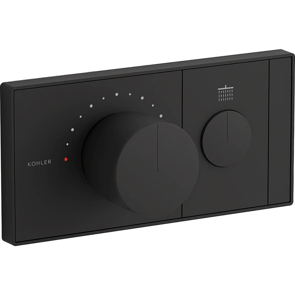 Kohler - Anthem One-outlet recessed mechanical thermostatic valve control - Matte Black