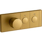 Kohler - Anthem Two-outlet recessed mechanical thermostatic valve control - Vibrant Brushed Moderne Brass