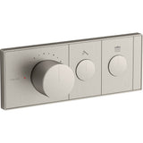 Kohler - Anthem Two-outlet recessed mechanical thermostatic valve control - Vibrant Brushed Nickel