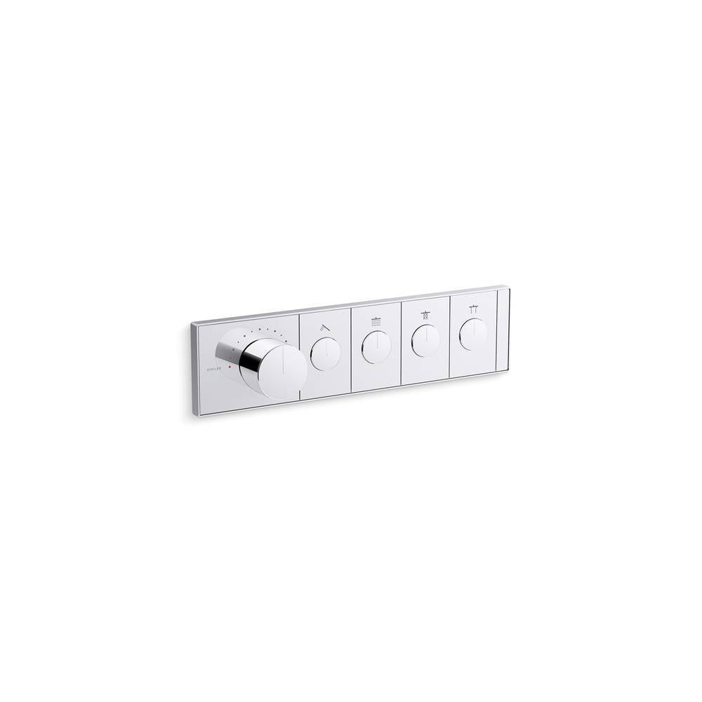 Kohler - Anthem Four-outlet recessed mechanical thermostatic valve control - Vibrant Titanium