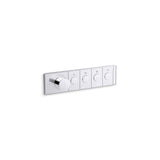 Kohler - Anthem Four-outlet recessed mechanical thermostatic valve control - Vibrant Titanium