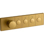 Kohler - Anthem Four-outlet recessed mechanical thermostatic valve control - Vibrant Brushed Moderne Brass