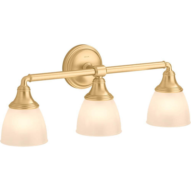 Kohler - Devonshire Three-light sconce - Brushed Moderne Brass