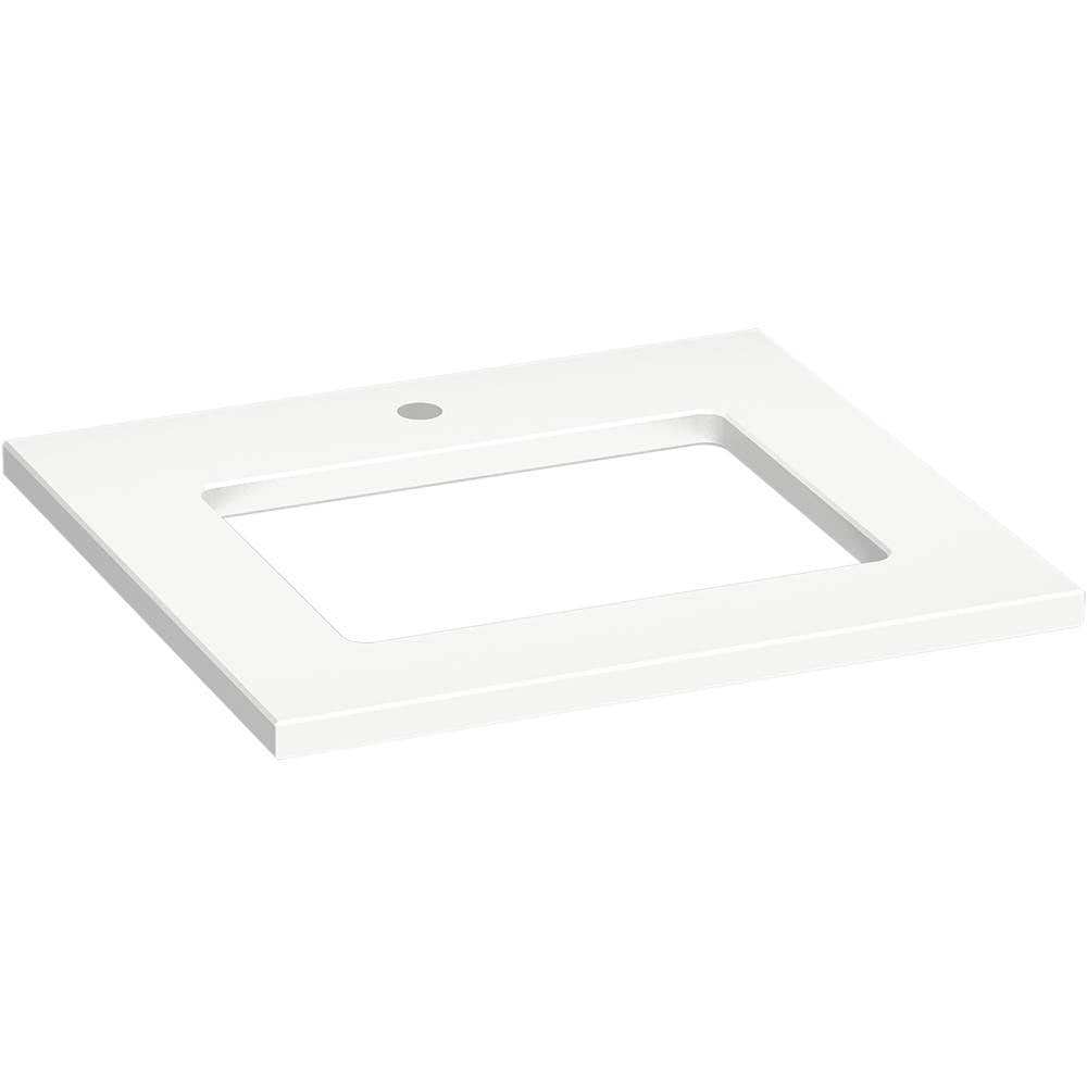 Kohler - Silestone 25'' quartz vanity top with rectangular cutout - Miami White