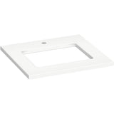 Kohler - Silestone 25'' quartz vanity top with rectangular cutout - Miami White