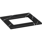 Kohler - Silestone 25'' quartz vanity top with rectangular cutout - Eternal Marquina