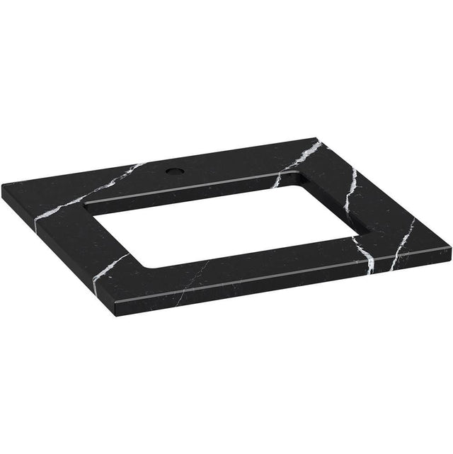 Kohler - Silestone 25'' quartz vanity top with rectangular cutout - Eternal Marquina