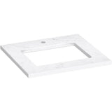 Kohler - Silestone 25'' quartz vanity top with rectangular cutout - Eternal Statuario