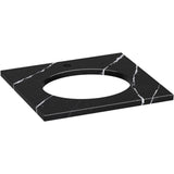 Kohler - Silestone 25'' quartz vanity top with oval cutout - Eternal Marquina