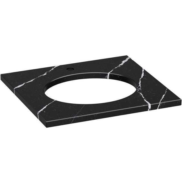 Kohler - Silestone 25'' quartz vanity top with oval cutout - Eternal Marquina