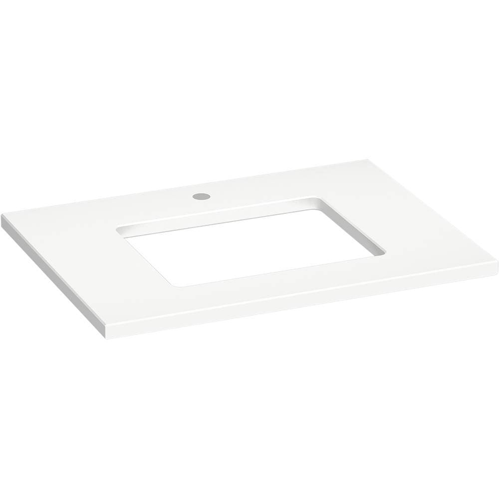 Kohler - Silestone 31'' quartz vanity top with rectangular cutout - Miami White
