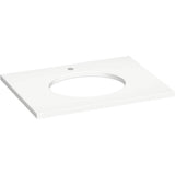 Kohler - Silestone 31'' quartz vanity top with oval cutout - Miami White