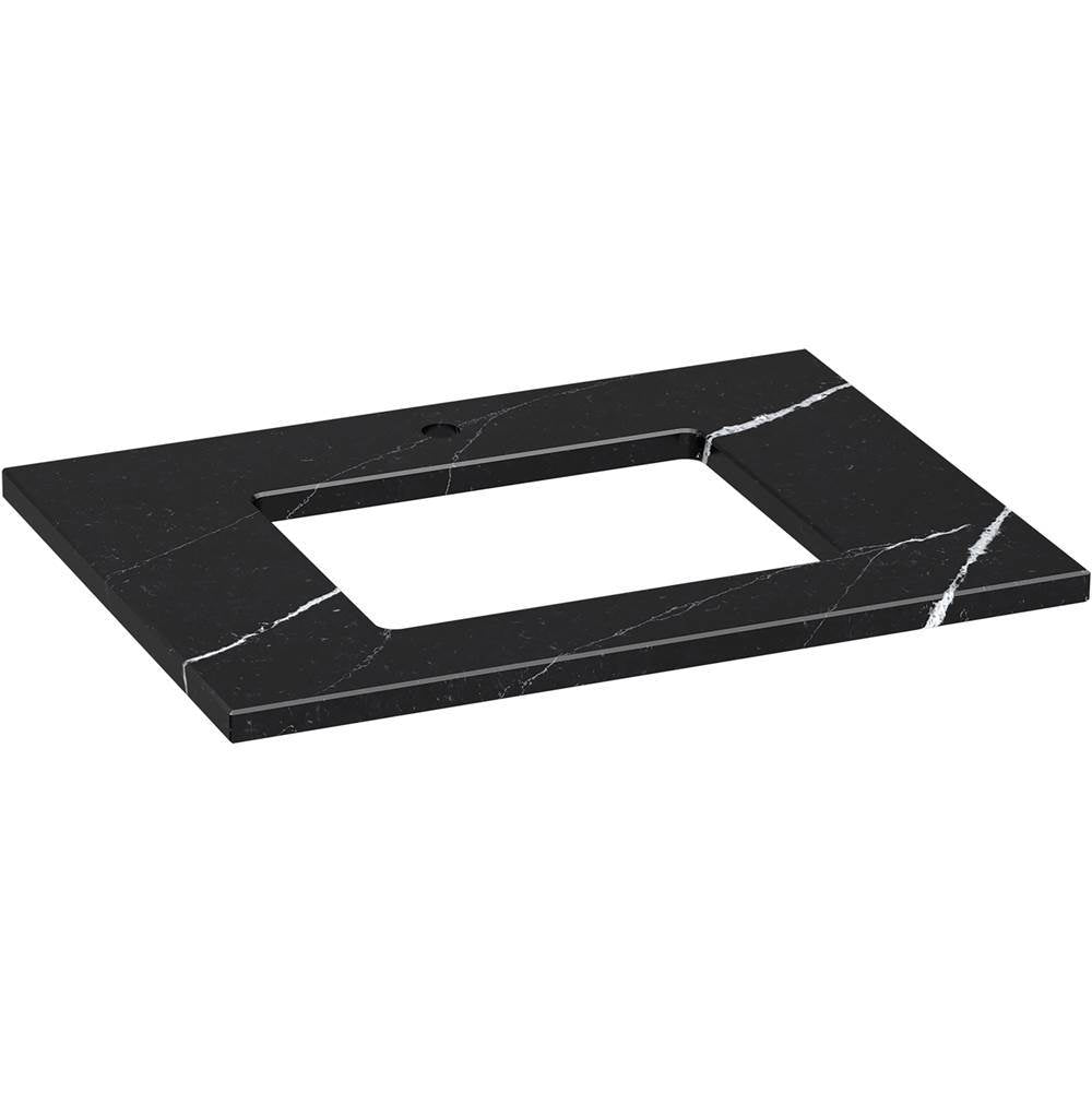 Kohler - Silestone 31'' quartz vanity top with rectangular cutout - Eternal Marquina
