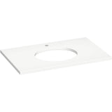 Kohler - Silestone 37'' quartz vanity top with oval cutout - Miami White