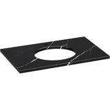 Kohler - Silestone 37'' quartz vanity top with oval cutout - Eternal Marquina