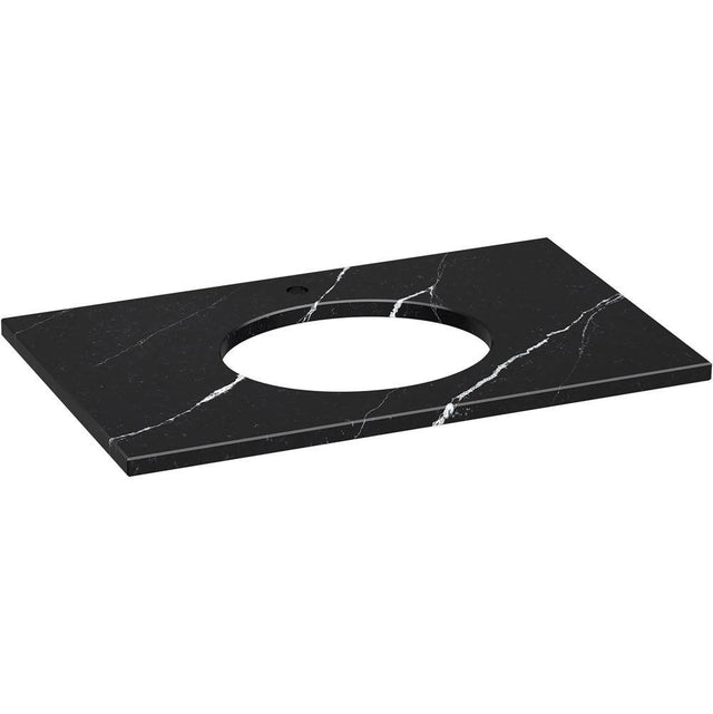 Kohler - Silestone 37'' quartz vanity top with oval cutout - Eternal Marquina
