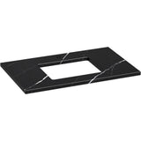 Kohler - Silestone 37'' quartz vanity top with rectangular cutout - Eternal Marquina