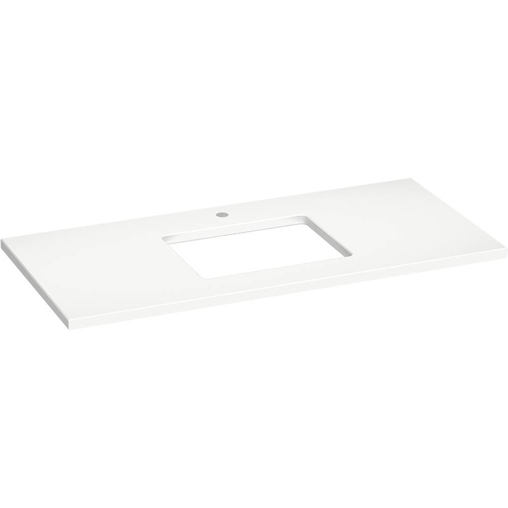 Kohler - Silestone 49'' quartz vanity top with rectangular cutout - Miami White