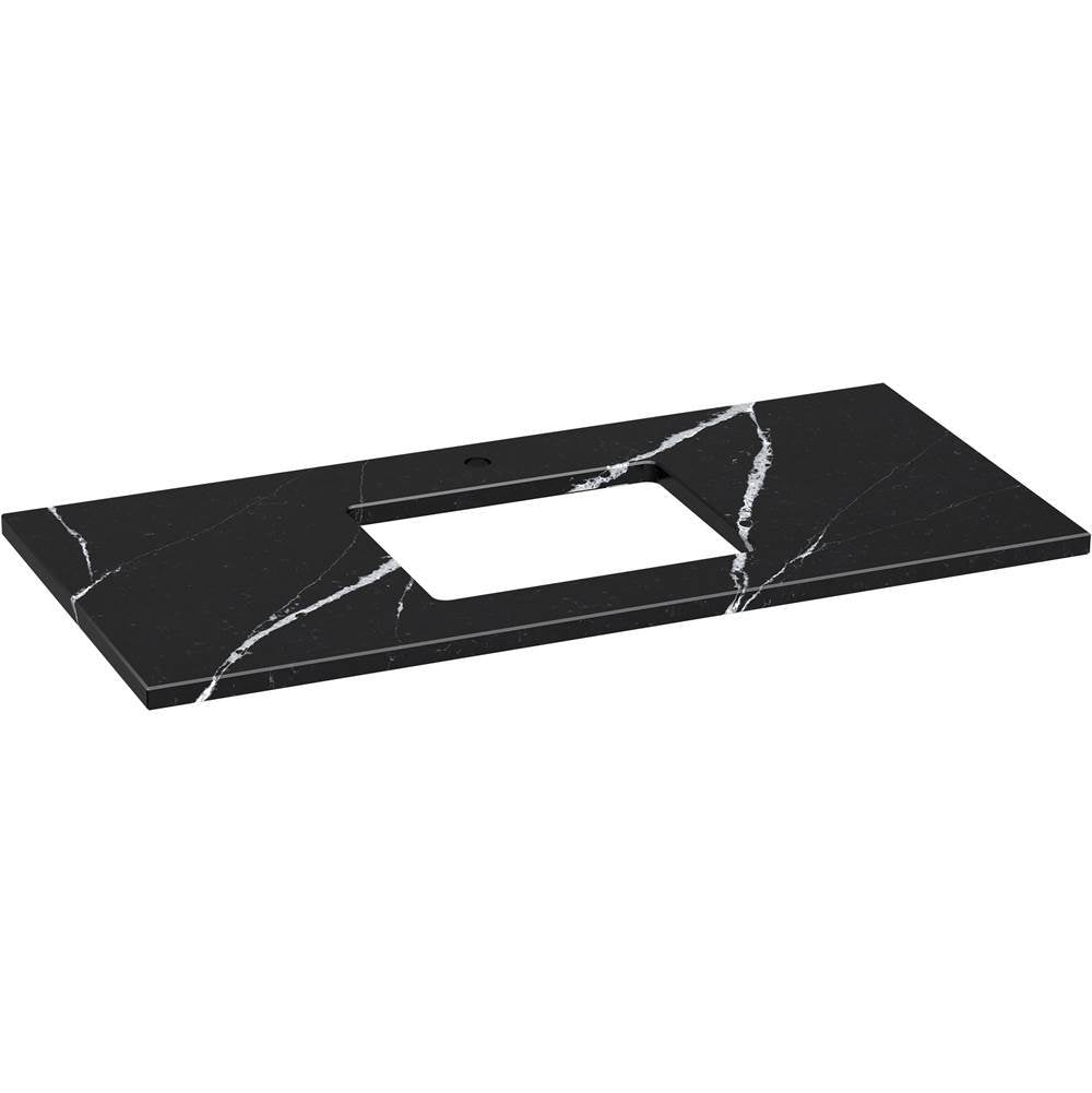 Kohler - Silestone 49'' quartz vanity top with rectangular cutout - Eternal Marquina