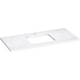 Kohler - Silestone 49'' quartz vanity top with rectangular cutout - Eternal Statuario