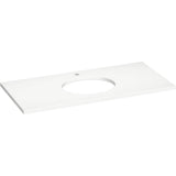 Kohler - Silestone 49'' quartz vanity top with oval cutout - Miami White
