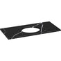 Kohler - Silestone 49'' quartz vanity top with oval cutout - Eternal Marquina